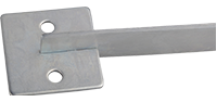 Abstreifwinkel, Trennmesser für unteres Ausbrechbrett, 200 mm