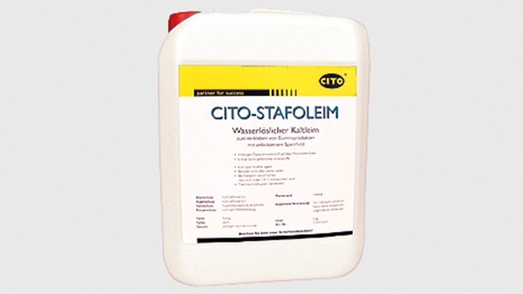 CITO Stafoleim auf Basis Polyisopren-Latex 5kg wasserlöslicher Kaltleim zum Verkleben von Gummiprodukten mit unlackiertem Sperrholz